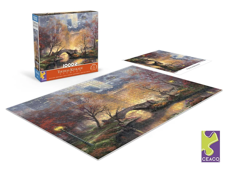 Central Park in the Fall, 1000PC, 1000 THOMAS KINKADE