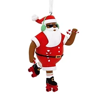 Hallmark Christmas Ornament (Mahogany Roller Skating Black Santa Claus)