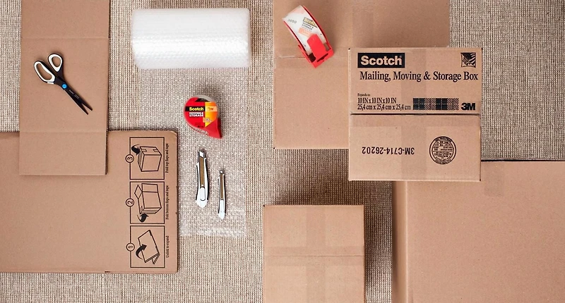 Ruban d’emballage durable pour entreposage Scotch®, 3650-3-ESF, transparent, 48 x 50 m (1,88 po x 54,6 v), 3/paquet