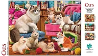 Buffalo Games Le puzzle Cats Series Sewing Kittens en 750 pièces