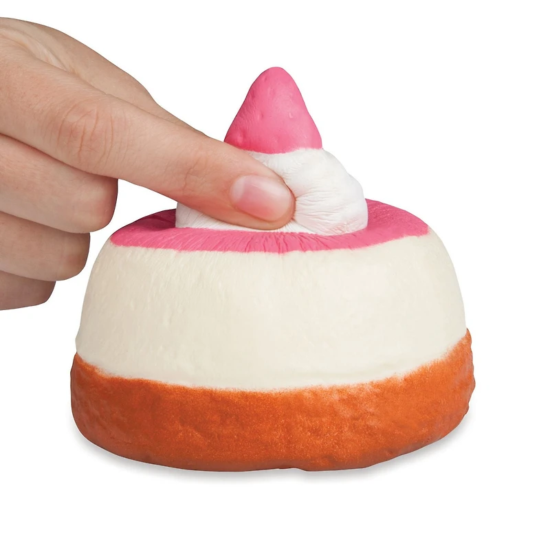 Squishies mous et doux The Orb Factory à gâteau fromage fraise