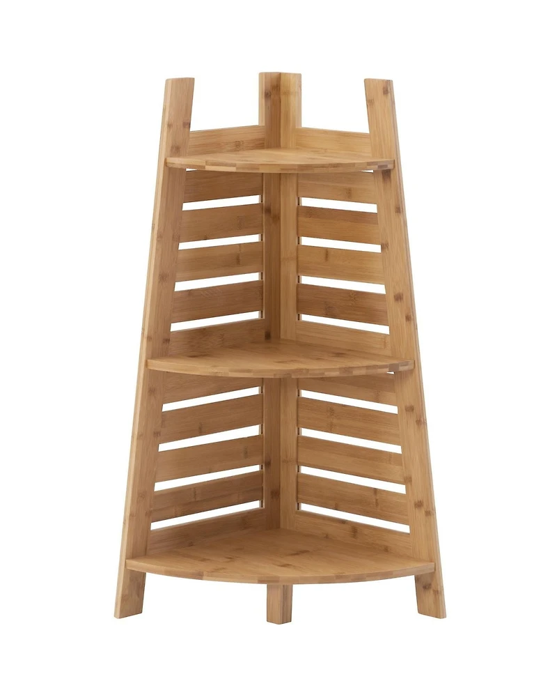 Boyd Bamboo Corner Shelf