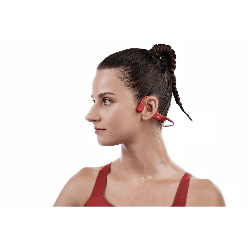 Shokz - OpenRun, CASQUE DE SPORT A CONDUCTION OSSEUSE, rouge