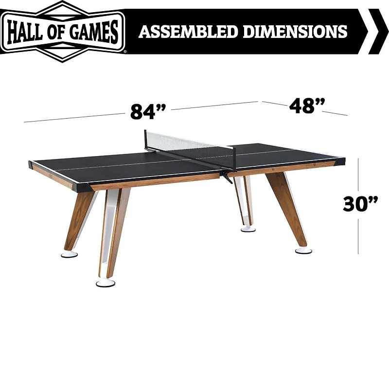 Table de tennis d'intérieur de 40 mm d'épaisseur Hall of Games Midcentury