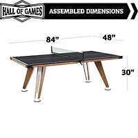 Table de tennis d'intérieur de 40 mm d'épaisseur Hall of Games Midcentury