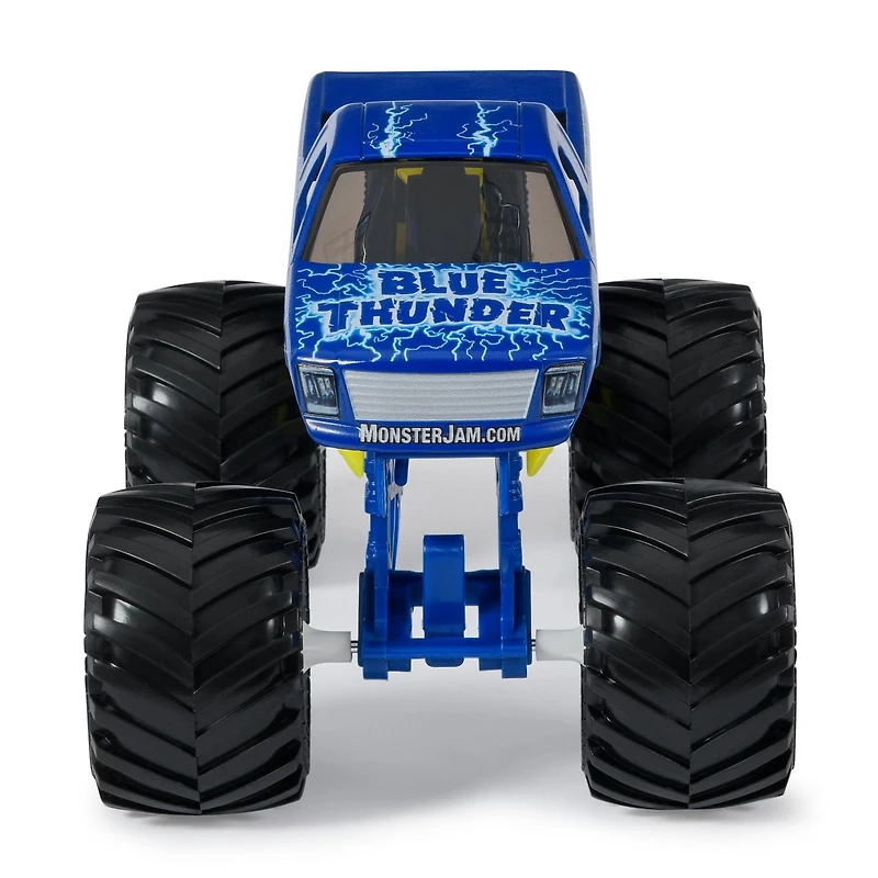 Monster Jam, Official Blue Thunder Monster Truck, Collector Die-Cast Vehicle, 1:24 Scale, Kids Toys for Boys and Girls Ages 3 and up