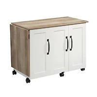 Sauder Table sur roulettes pour machine à coudre