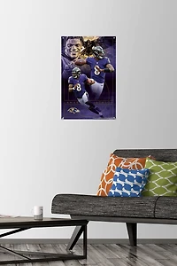 NFL Baltimore Ravens - Lamar Jackson 20 Wall Poster, 22.375" x 34" Framed