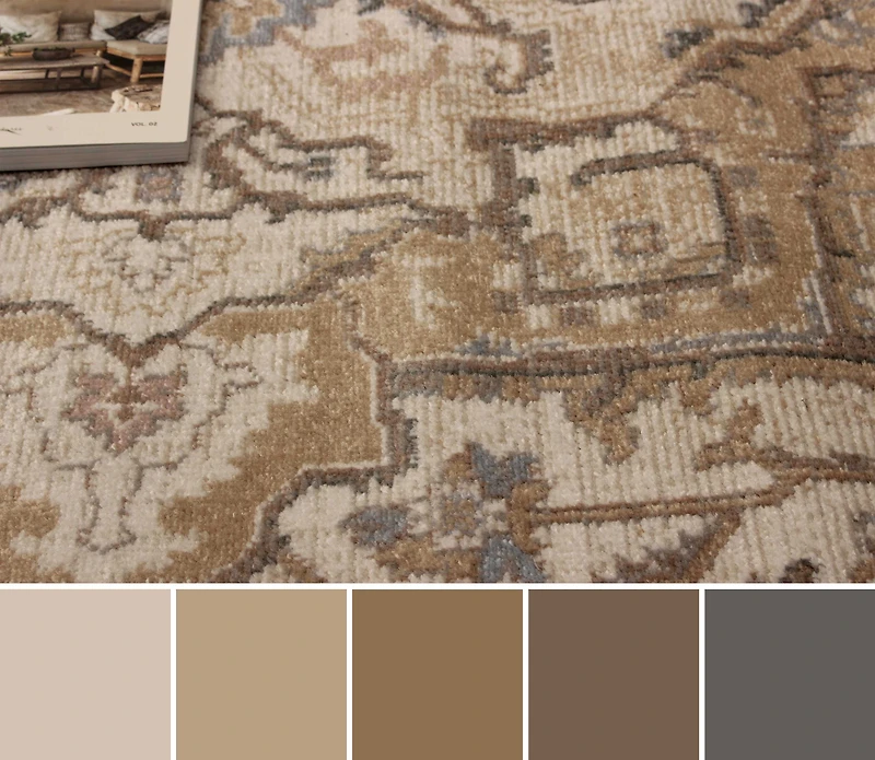 ECARPET Stassie Traditional Area Rug for Living Room, Bedroom, Dining Room, Entrance, Hallway and More.