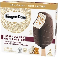 HÄAGEN-DAZS Sans produits laitiers Noix de coco et caramel, 3 x 88 ml