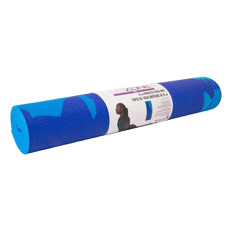 GoZone TAPIS DE YOGA IMPRIMÉ DE 6 mm, Combinaison Froide