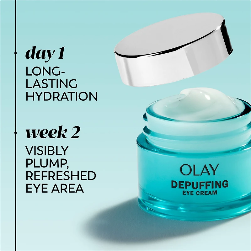 CRÈME POUR LES YEUX Olay HYALURONIQUE POUR LES YEUX BOUFFIS, sans parfum