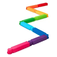 Battat Rainbow Ridge Balance Beams Active Playset with 10 Plastic Pcs, Toddler and Preschool Toys, Rainbow Ridge Balance Beam