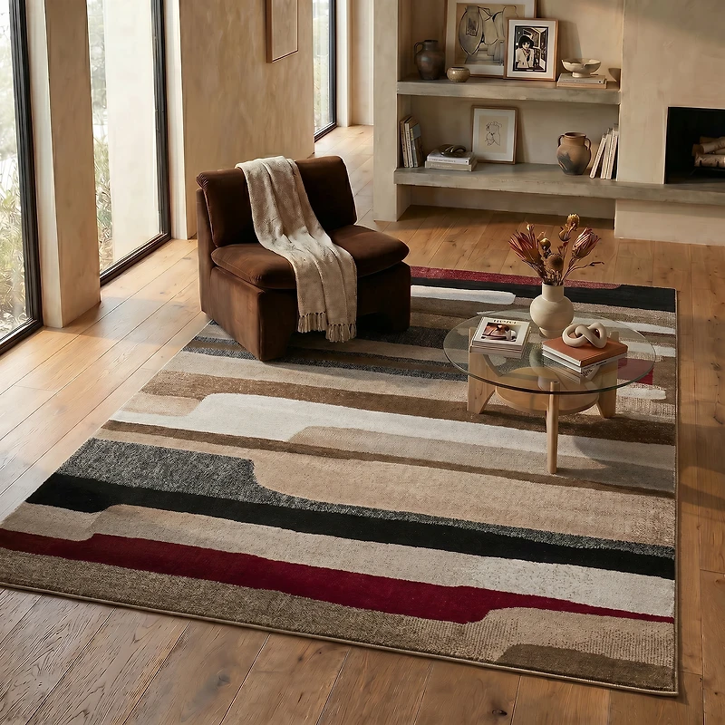 Rug Branch Sakarya Collection Abstract Mid-Century Modern Indoor Area Rug