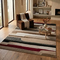 Rug Branch Sakarya Collection Abstract Mid-Century Modern Indoor Area Rug