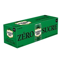 Soda Gingembre Zero Sucre Canada Dry Canette 355 mL, 12 Pack 12 x 355 mL