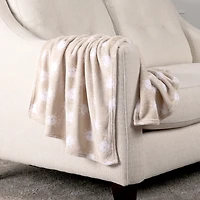 George Baby Taupe Sun Flannel Baby Blanket 30" x 36"
