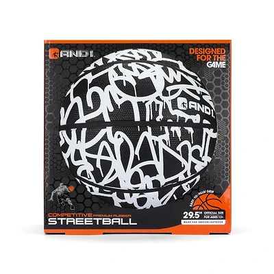 AND1 Fantom Graffiti Basketball (White / Black)