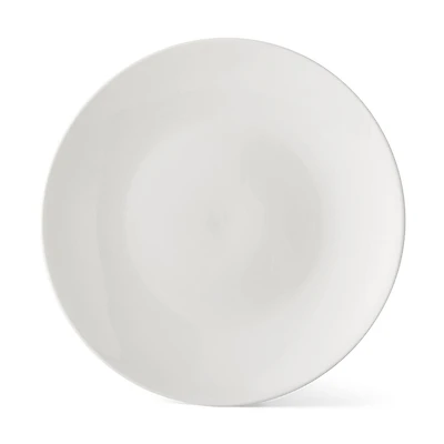 Mainstays assiette à salade en pierre ronde émaillée blanche, 7,5 "