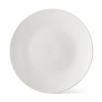 Mainstays assiette à salade en pierre ronde émaillée blanche, 7,5 "