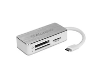 Lecteur de cartes Aluratek AUCRC303F SDXC / SDHC / MicroSD / MS USB 3.2 avec port USB-C