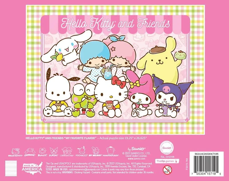 USAopoly Hello Kitty and Friends "My Favorite Flavor" 1000 Piece Puzzle