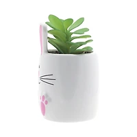 Way To Celebrate Ceramic Bunny Décor