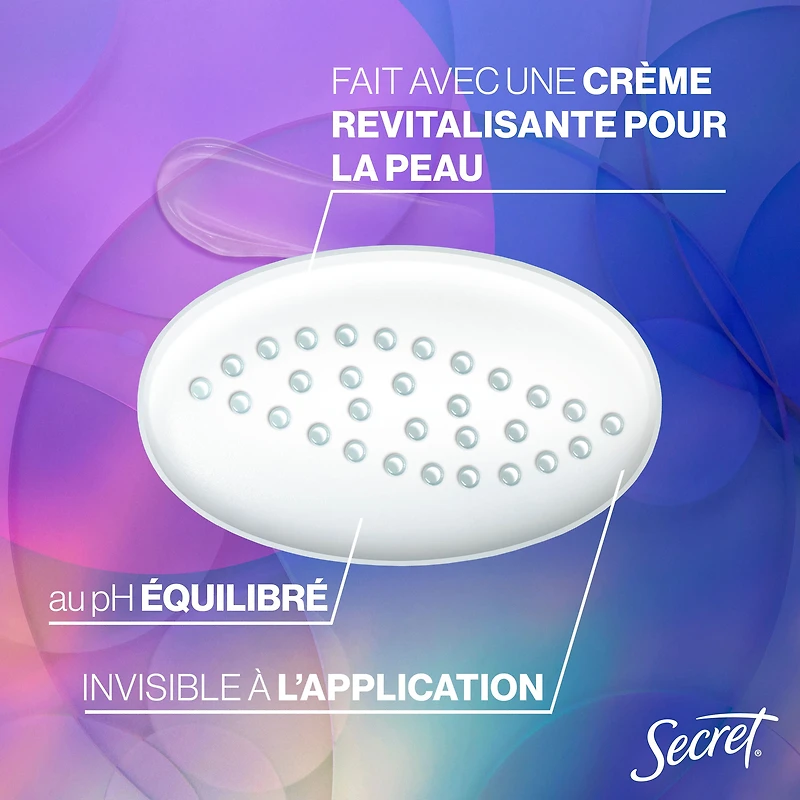 Antisudorifique et désodorisant gel clarté Secret Fraîcheur pour femmes, parfum Brise marine 73G