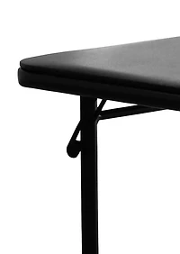 Table pliante Enduro en vinyle Table carrée de 33.86 pouces