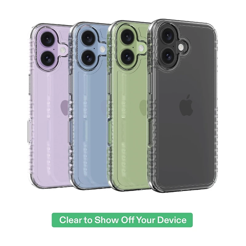 onn Protective Gel Phone Case for iPhone 17 - Clear