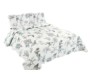 Marina Decoration Couvre-lit imprimé riche, couvre-lit ultra doux pour l'été, ensemble de literie avec taie d'oreiller matelassée