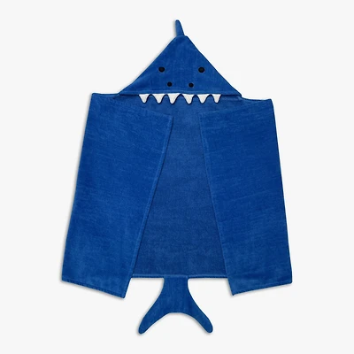 Mainstays Kids Hooded Towel, Shark, 24x48", 100% Cotton