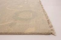 ECARPETGALLERY Tapis Noué à la Main pour Salon, Salle à Manger et Chambre à Coucher Floral Collection Oushak Prestige 5'2" x 7'10" en Ivoire