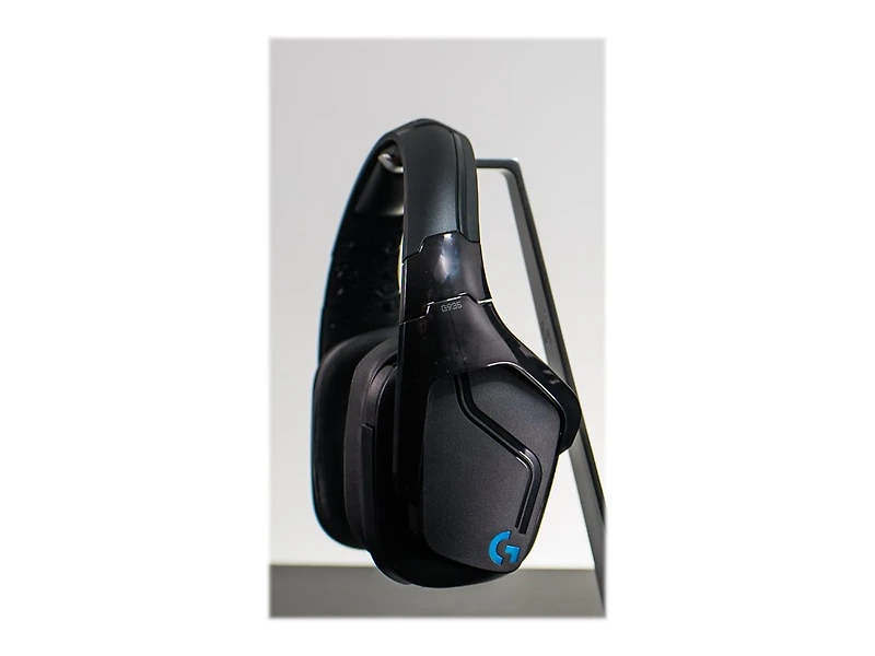 Casque de jeu G935 Câblé / Sans fil Sur tête Stéréo Logitech - USB, Mini-phone (3.5mm) - Câblé -Sur tête - Binaural - Circumaural - Cardioïde, Uni directionnel Microphone - Noir, Bleu