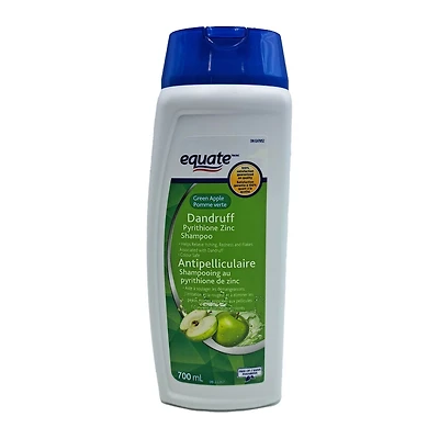 Equate Shampooing antipelliculaire au pyrithione de zinc – Pomme verte, 700 mL 700 ml