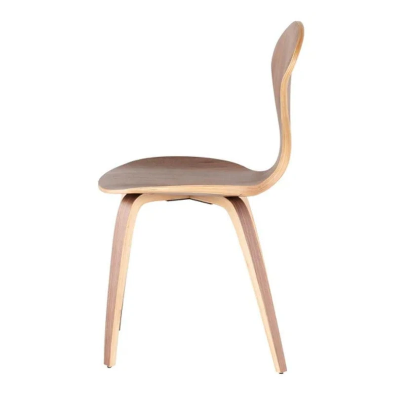 Satine Dining Chair with original walnut veneer seat and frame