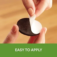 Scotch® Round Felt Pads, SP827-NA, brown, 2 in (5.08 cm), 6 per pack