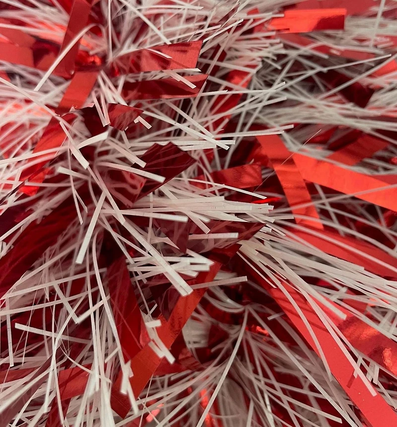 Période festive Guirlande de Noël de 12 pieds en rouge et blanc