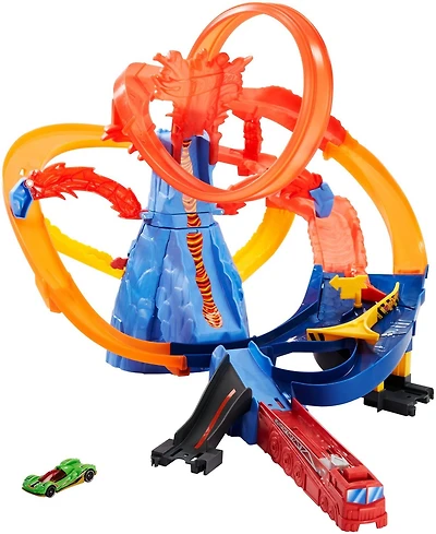 Hot Wheels Coffret de jeu Évasion du Volcan