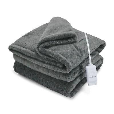 Couverture chauffante électrique Sunbeam Arctic Plush Eco, 4 réglages de chaleur, arrêt automatique, 50 x 60 po