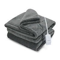Couverture chauffante électrique Sunbeam Arctic Plush Eco, 4 réglages de chaleur, arrêt automatique, 50 x 60 po