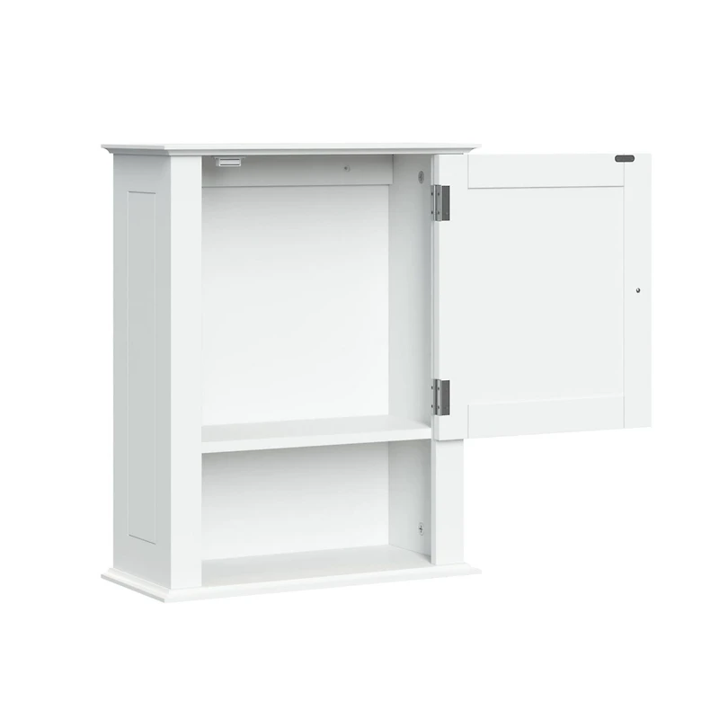 Ashland Collection Maison RiverRidge® Armoire murale de salle de bain, 16,54 po. (larg) x 20,47 po. (haut) x 7,09 po. (p), blanc