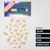 Chillhouse - Press Ons Tips Nails - Almond - Bougie Butter - 30 Tips