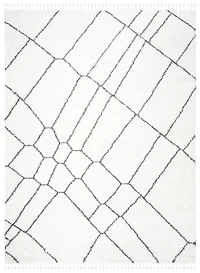 Safavieh Moroccan Fringe Shag Rylan Abstract Plush Area Rug