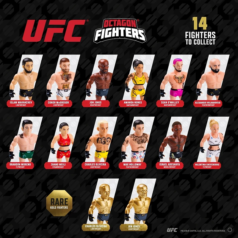 Sac de frappe UFC 3 pouces Mini figurines articulées