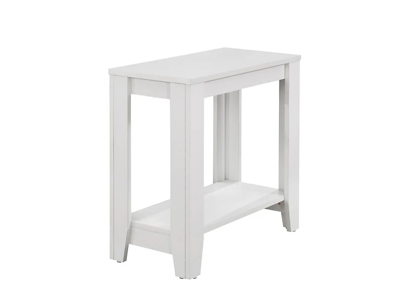 Monarch Specialties Accent Table, Side, End, Nightstand, Lamp, Living Room, Bedroom, Laminate, White, Transitional
