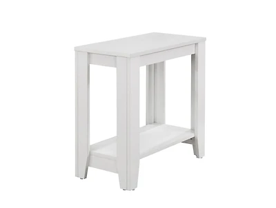 Monarch Specialties Accent Table, Side, End, Nightstand, Lamp, Living Room, Bedroom, Laminate, White, Transitional