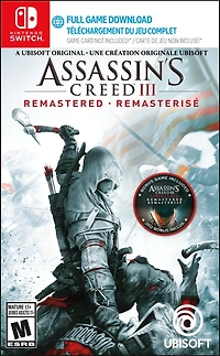 Assassin's Creed III: Remastered (Nintendo Switch) (Code in Box), Nintendo Switch