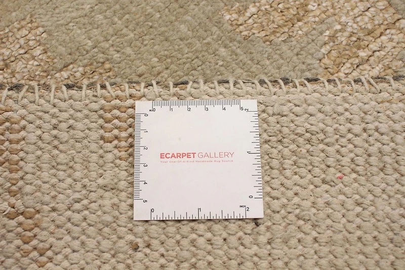 ECARPETGALLERY Tapis Noué à la Main pour Salon, Salle à Manger et Chambre à Coucher Transitionnel Collection La Seda 4'10" x 7'10" en Vert