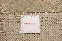 ECARPETGALLERY Tapis Noué à la Main pour Salon, Salle à Manger et Chambre à Coucher Transitionnel Collection La Seda 4'10" x 7'10" en Vert